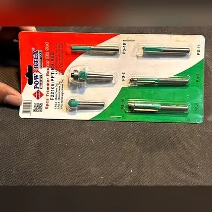 POWERTEX Trimmer Bit Set (6 Pcs) 6pcs set