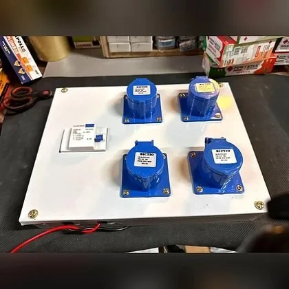 DICTIO Industrial Socket Board 4 Socket + 1 RCCB